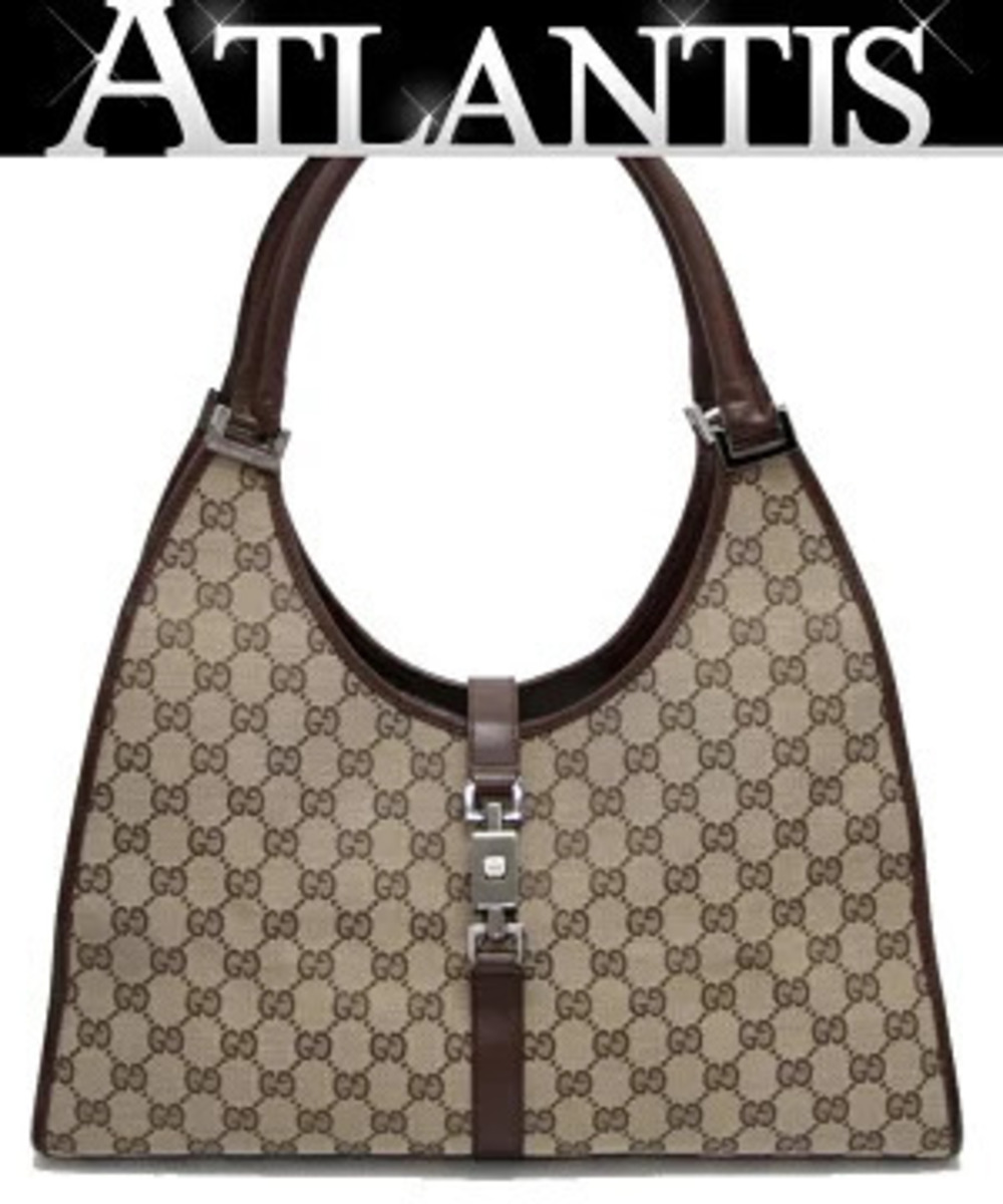 Gucci Jackie GG Handbag Hobo Bag Brown